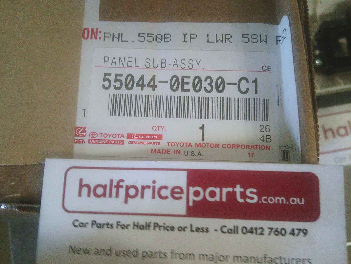 Toyota Kluger Genuine Instrument Panel Trim New Part