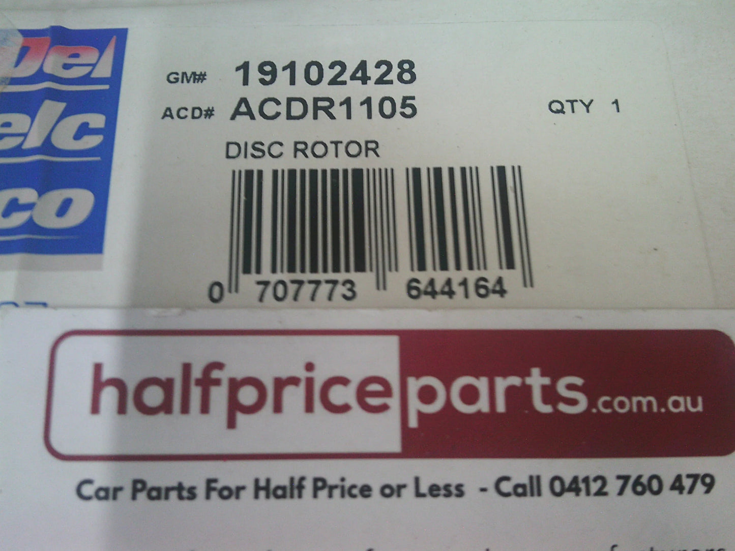 Holden CG Captiva/5/7 Genuine Front Disc Rotors (Sold As Pair Only) New Part