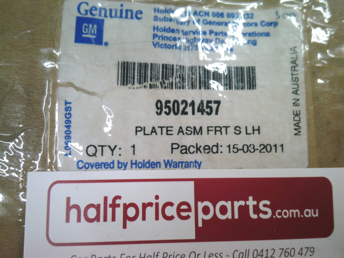 Holden JH Cruze Genuine Left Hand Front Kick Panel Trim New Part