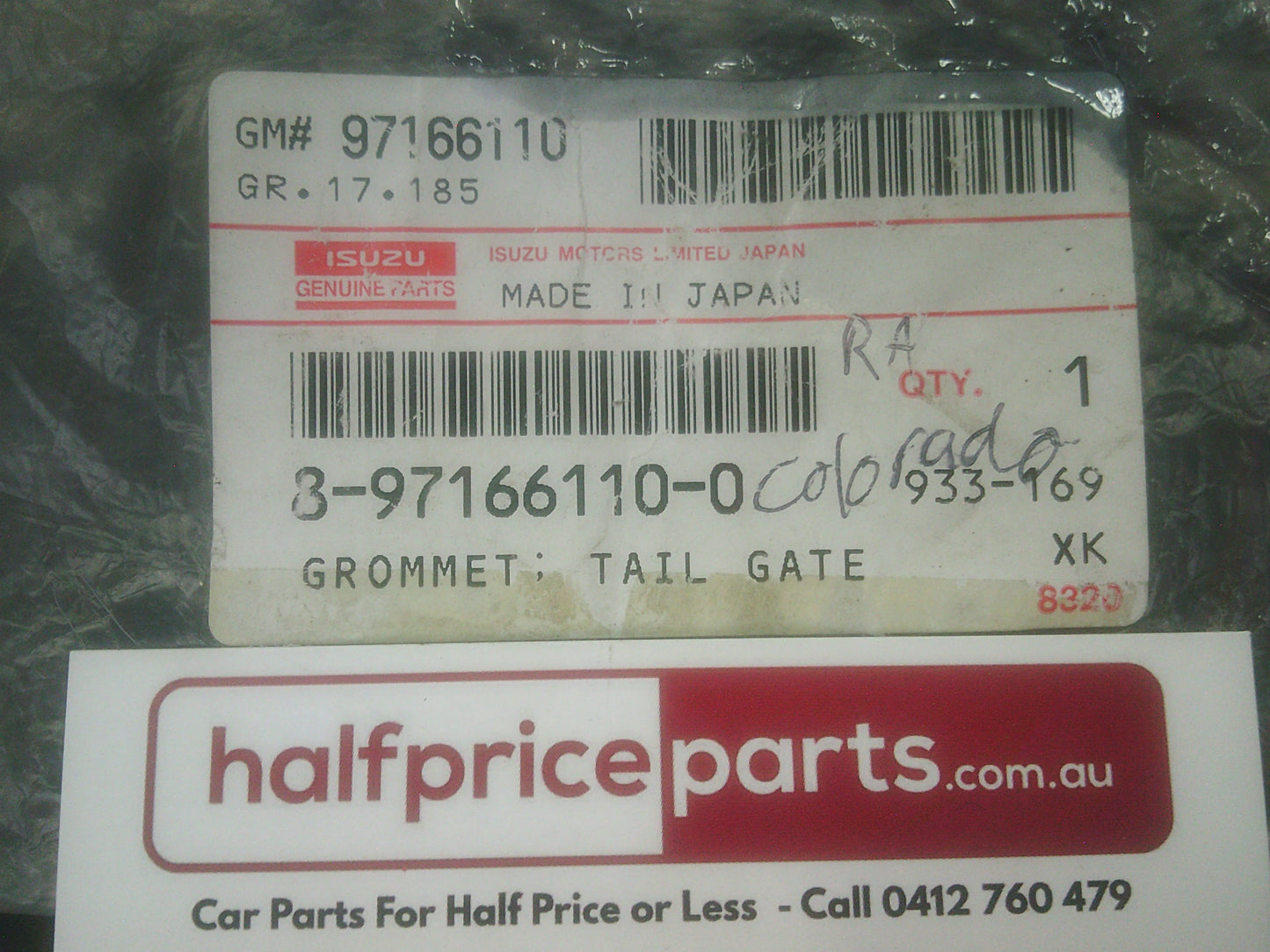Holden RG Colorado Genuine Tailgate Inner Panel Access Hole Cover New Part
