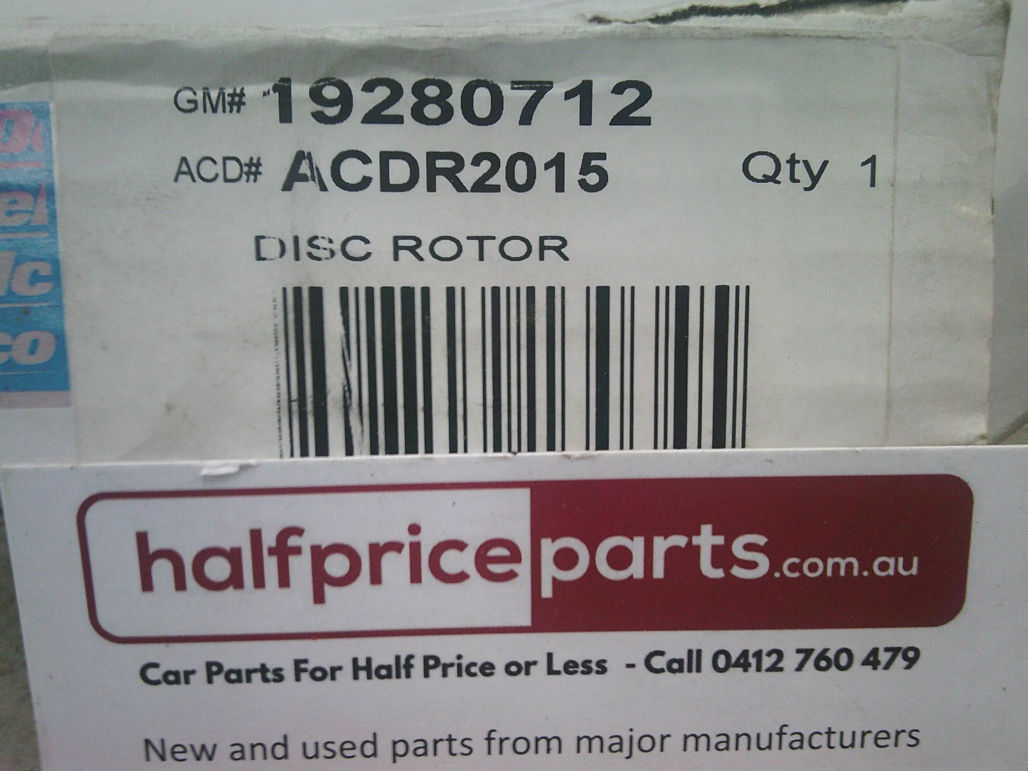 Holden JG/JH Cruze/PJ Astra Genuine Rear Disc Brake Rotors (Sold As Pair Only) New Part