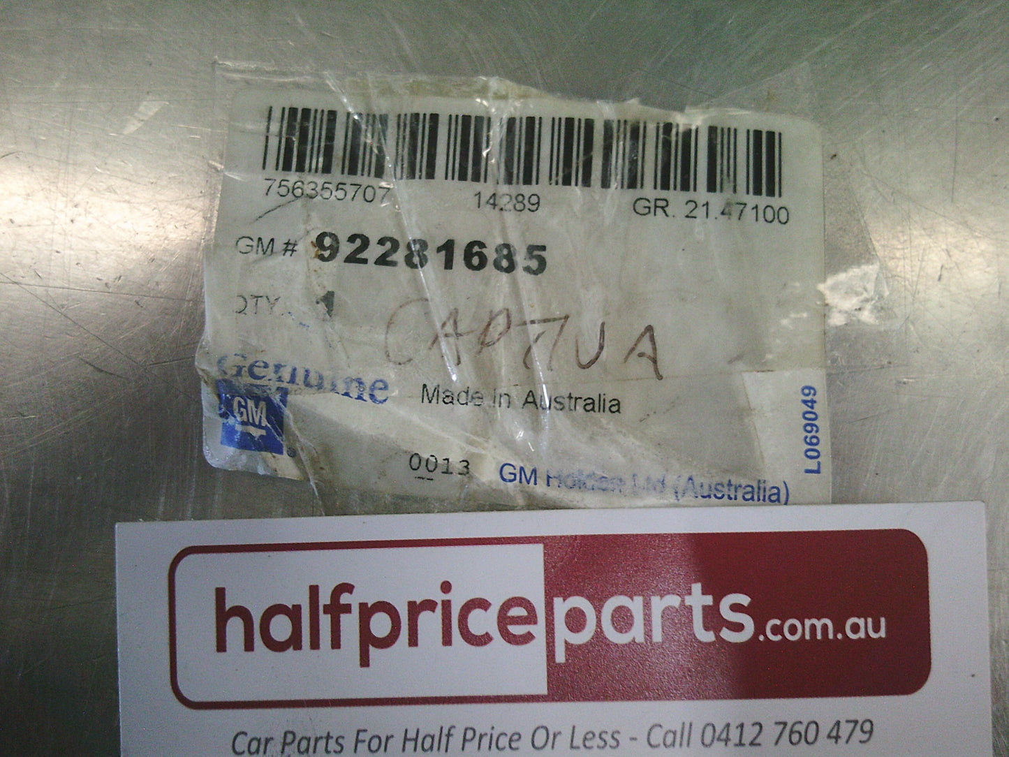 Holden CG Captiva Genuine Rear Cargo Barrier Position Kit - New Part