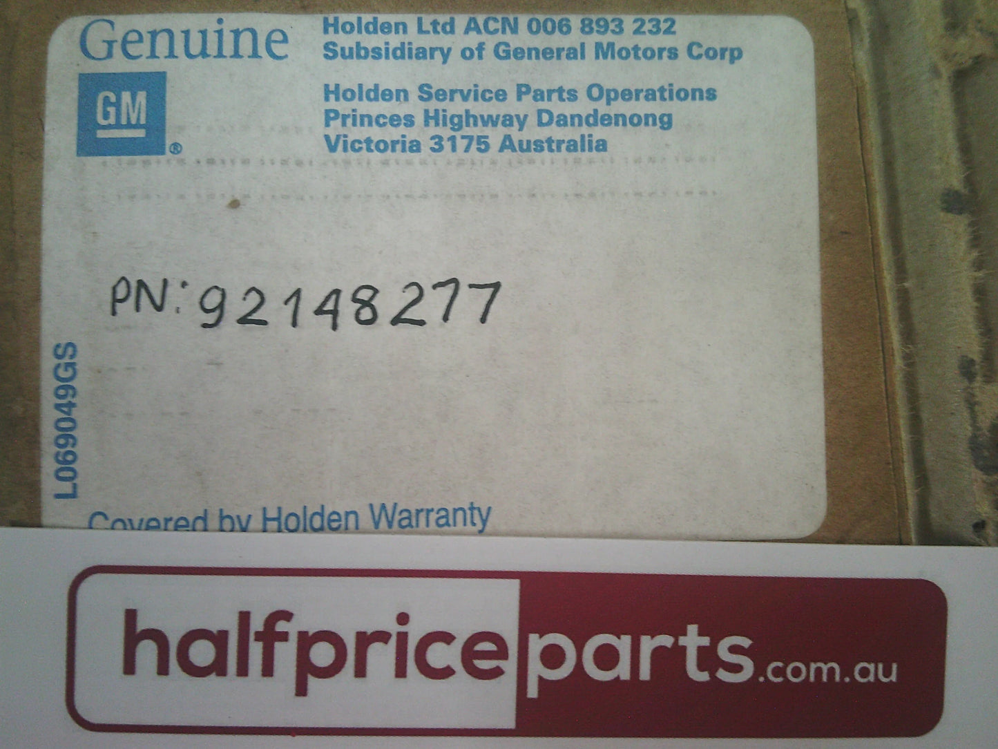Holden VT/VX Commodore/WH Statesman Genuine Passenger Front Seat 4/6 Way Seat Side Trim Cover (Dartk Cream) New Part