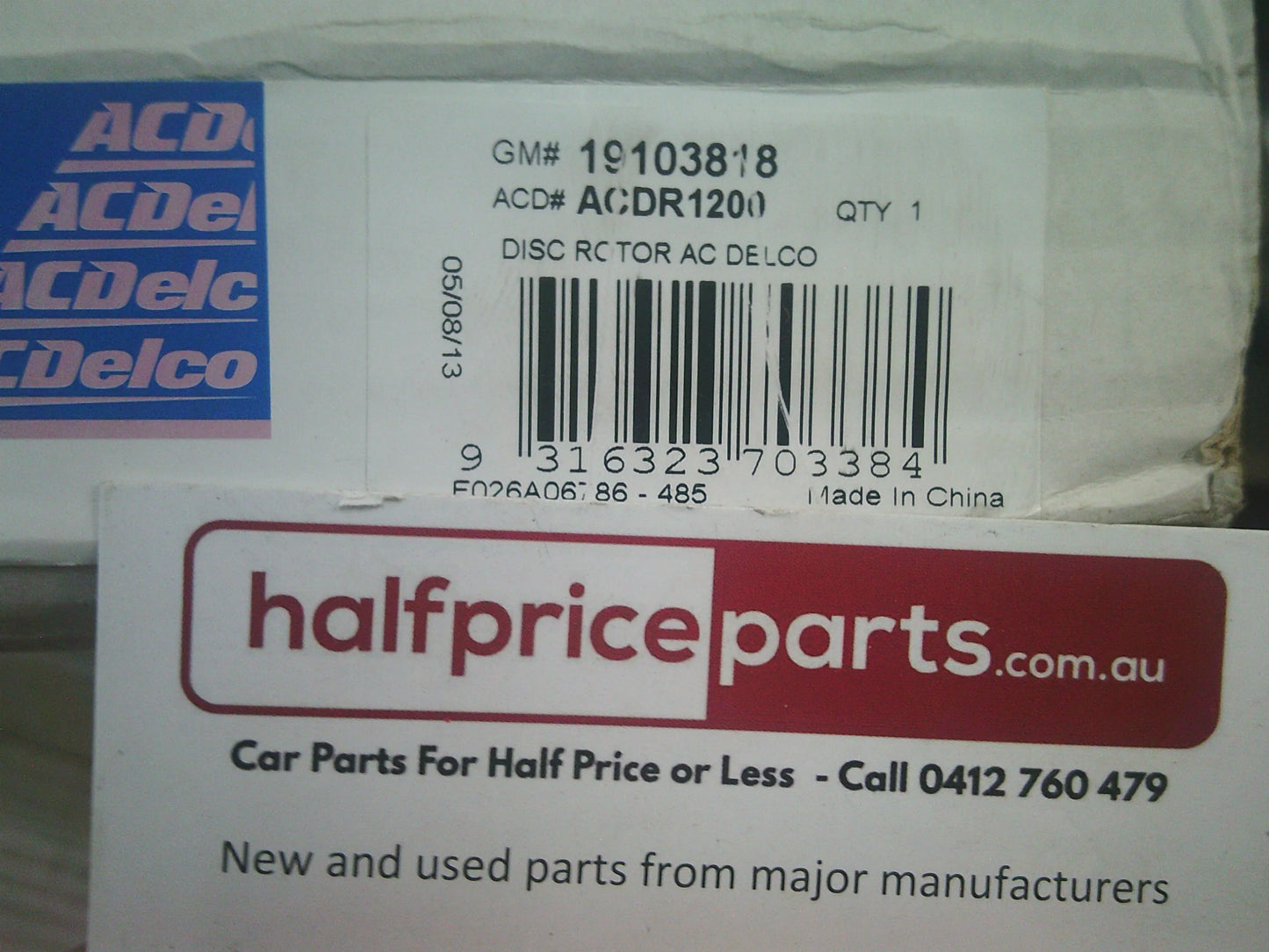 Holden EP Epica Genuine Front Disc Brake Rotors (Sold As Pair Only) New Part