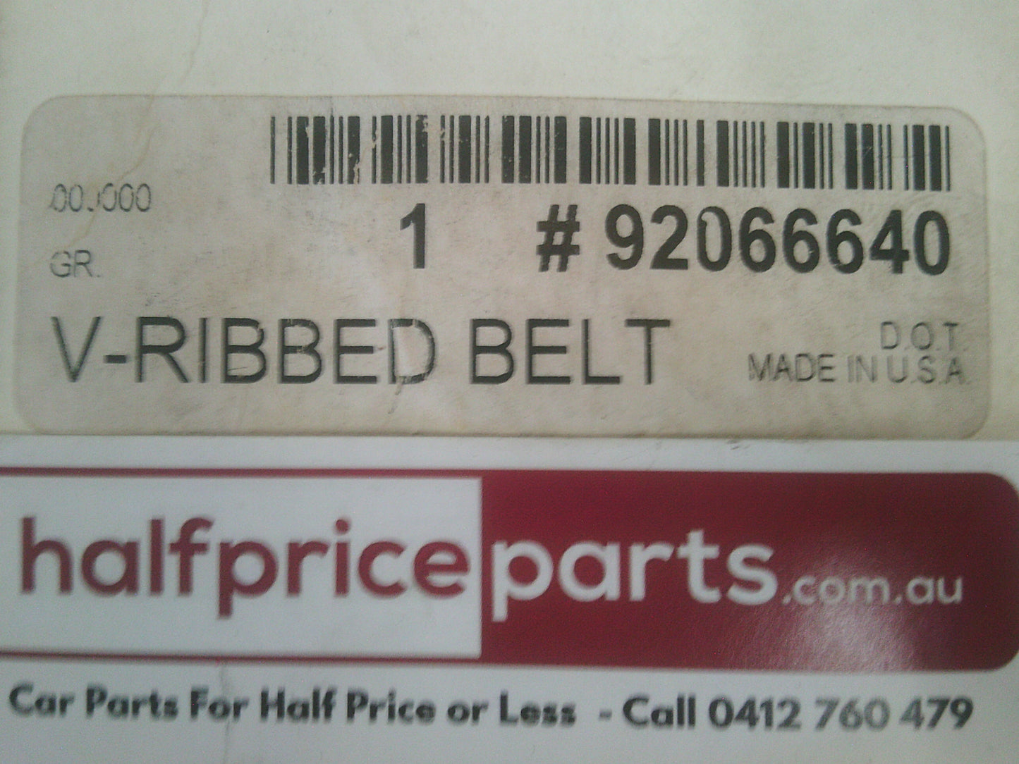 Holden VZ AWD V6 Commodore Genuine A/C Water Pump Belt New Part