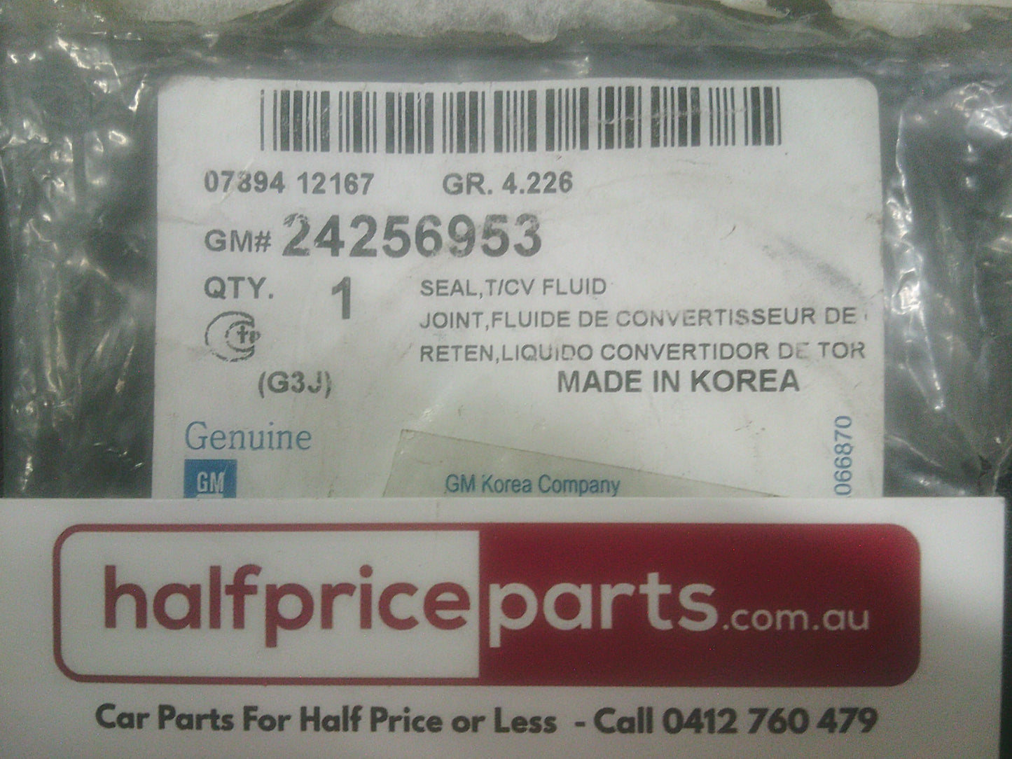 Holden JH Cruze Genuine Transmission Oil Pump Seal New Part