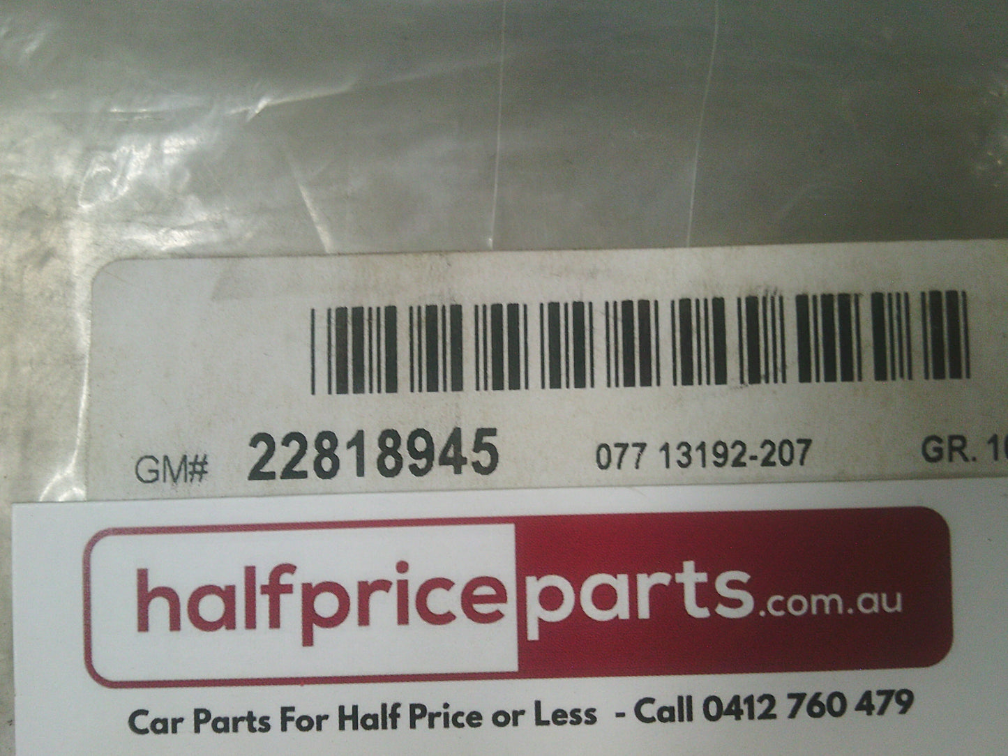 Holden Volt Genuine Front Right Hand Applique Black Out Tape New Part