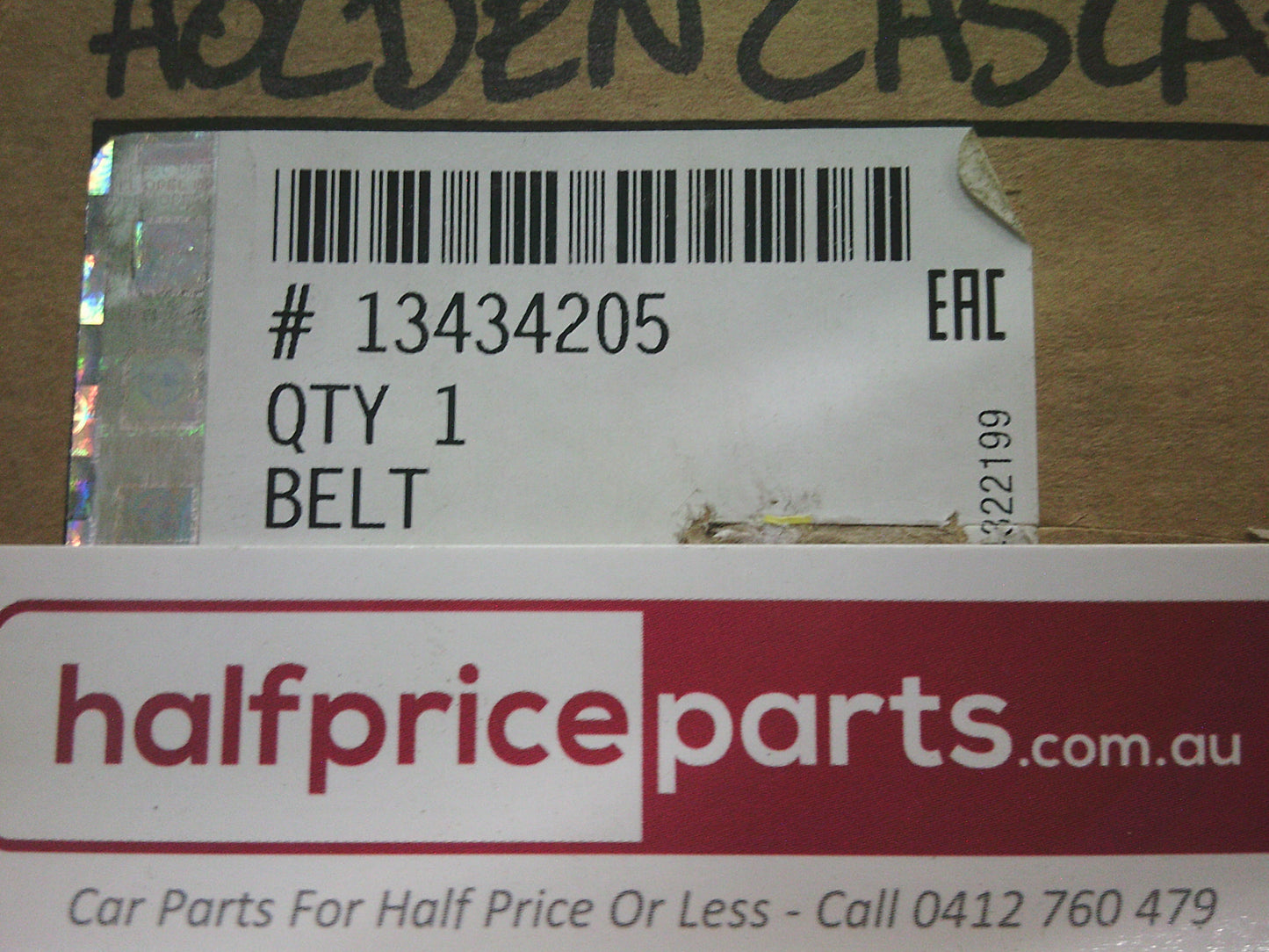 Holden Cascada Genuine Passenger Rear Seat Belt - New Part