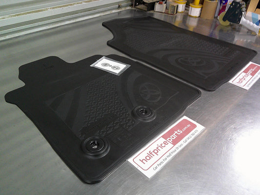 Toyota Landcruiser 200 Series GX/GXL/Attitude/SE Genuine Front Rubber Floor Mats New Part