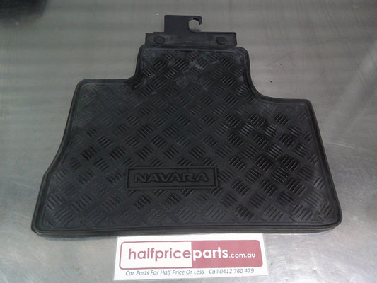 Nissan Navara D22 Dual Cab Genuine Heavy Duty Rear Rubber Mat Set Of 2 (Only) New Part