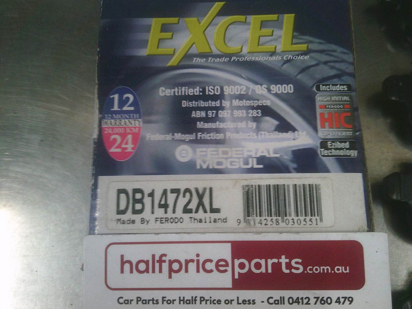 Ferodo Excel Front Brake Pad Set Suits Holden Barina/Tigra New Part