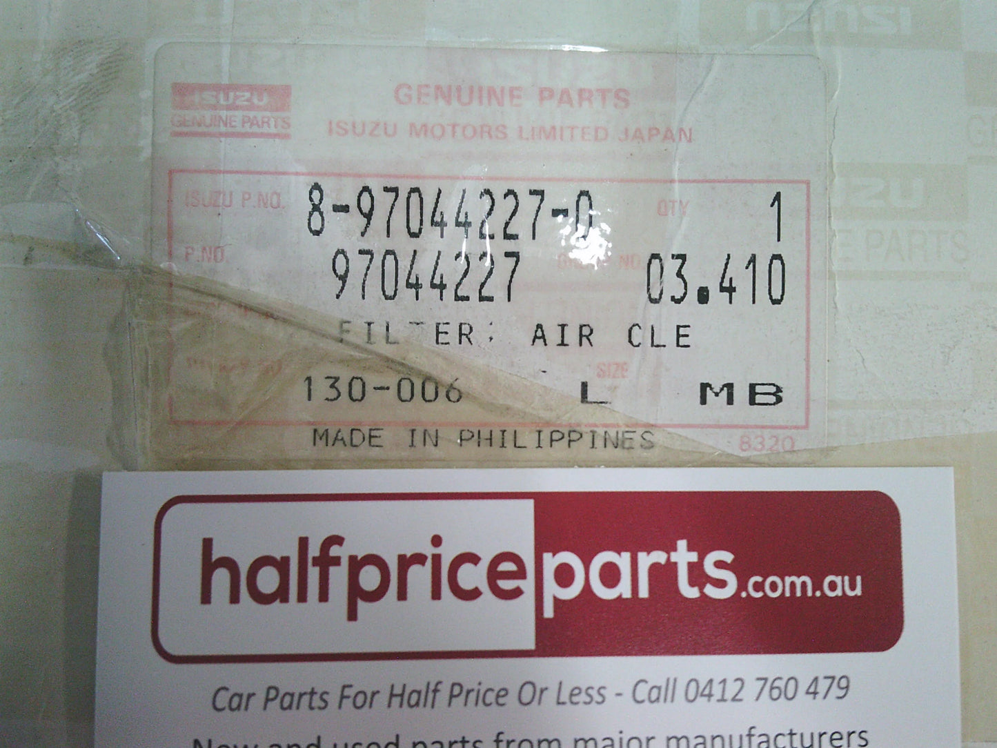 Holden Jackaroo Genuine Engine Air Filter New Part