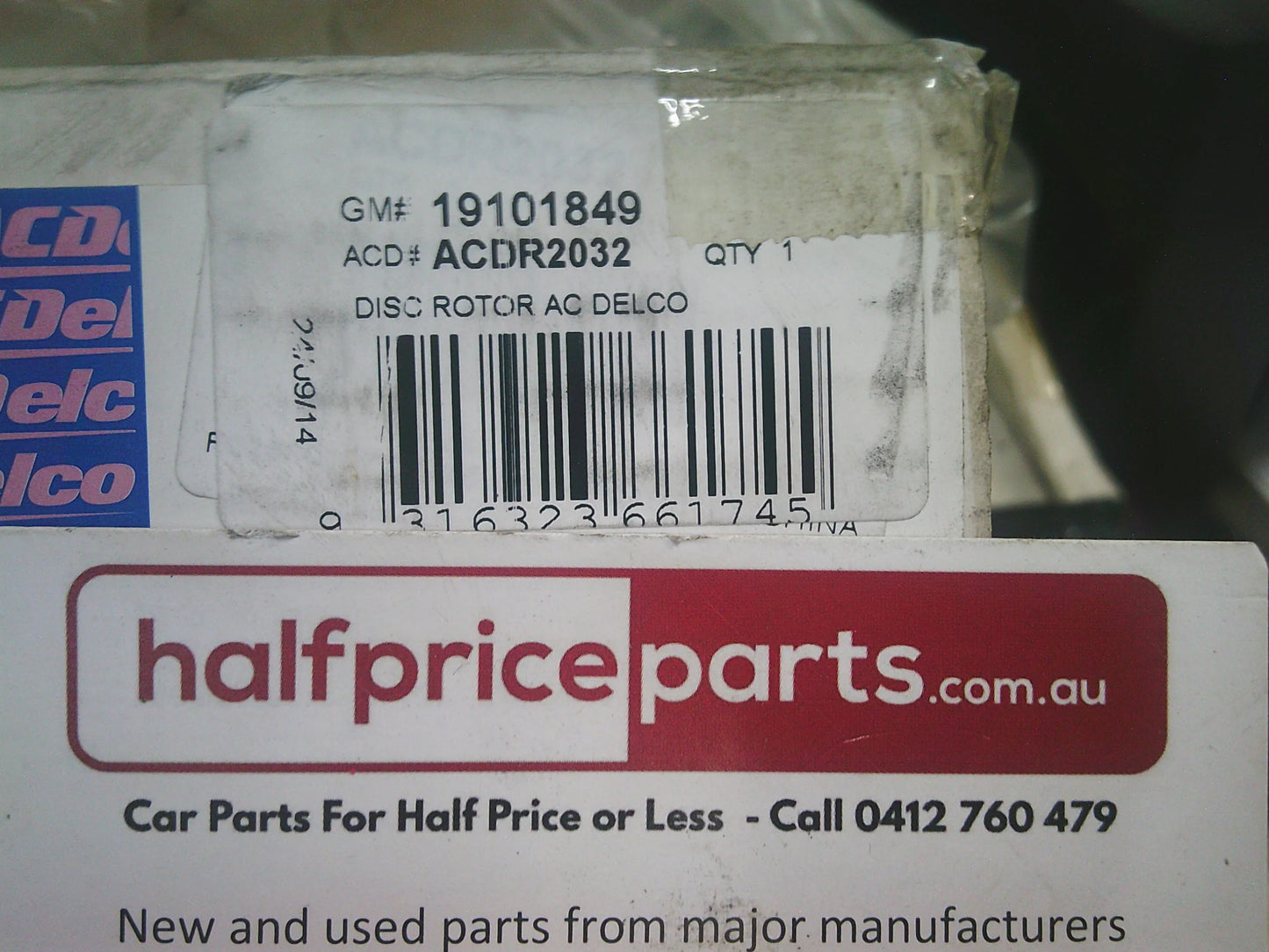 Holden TK Barina/MJ Barina Spark/Daewoo Kalos Genuine Front Disc Brake Rotors (Sold As Pair Only) New Part