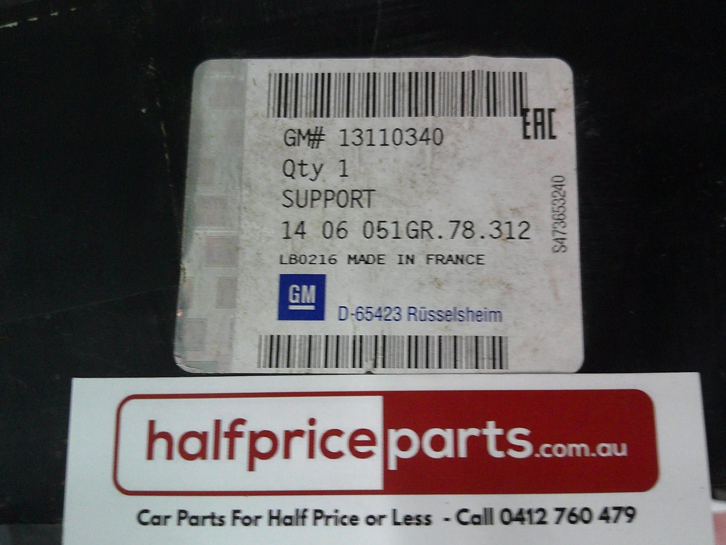 Holden AH Astra Genuine Front Impact Absorber Reinforcement New Part