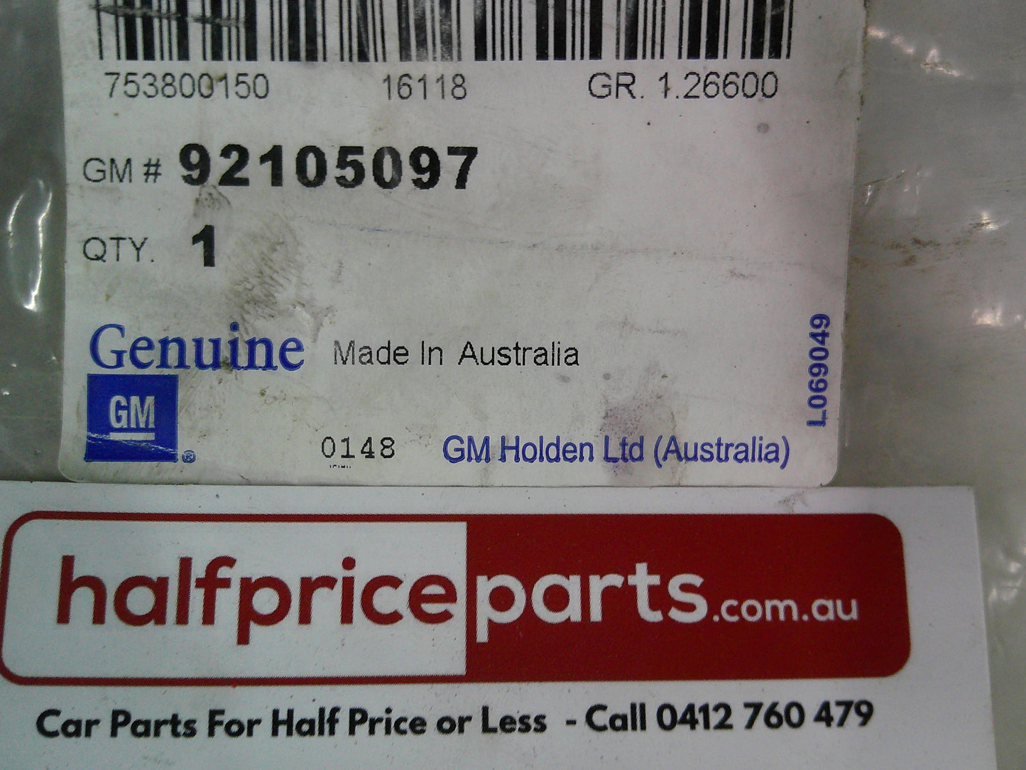 Holden VY Commodore Executive Genuine Front Lower Bumper Grille Insert New Part