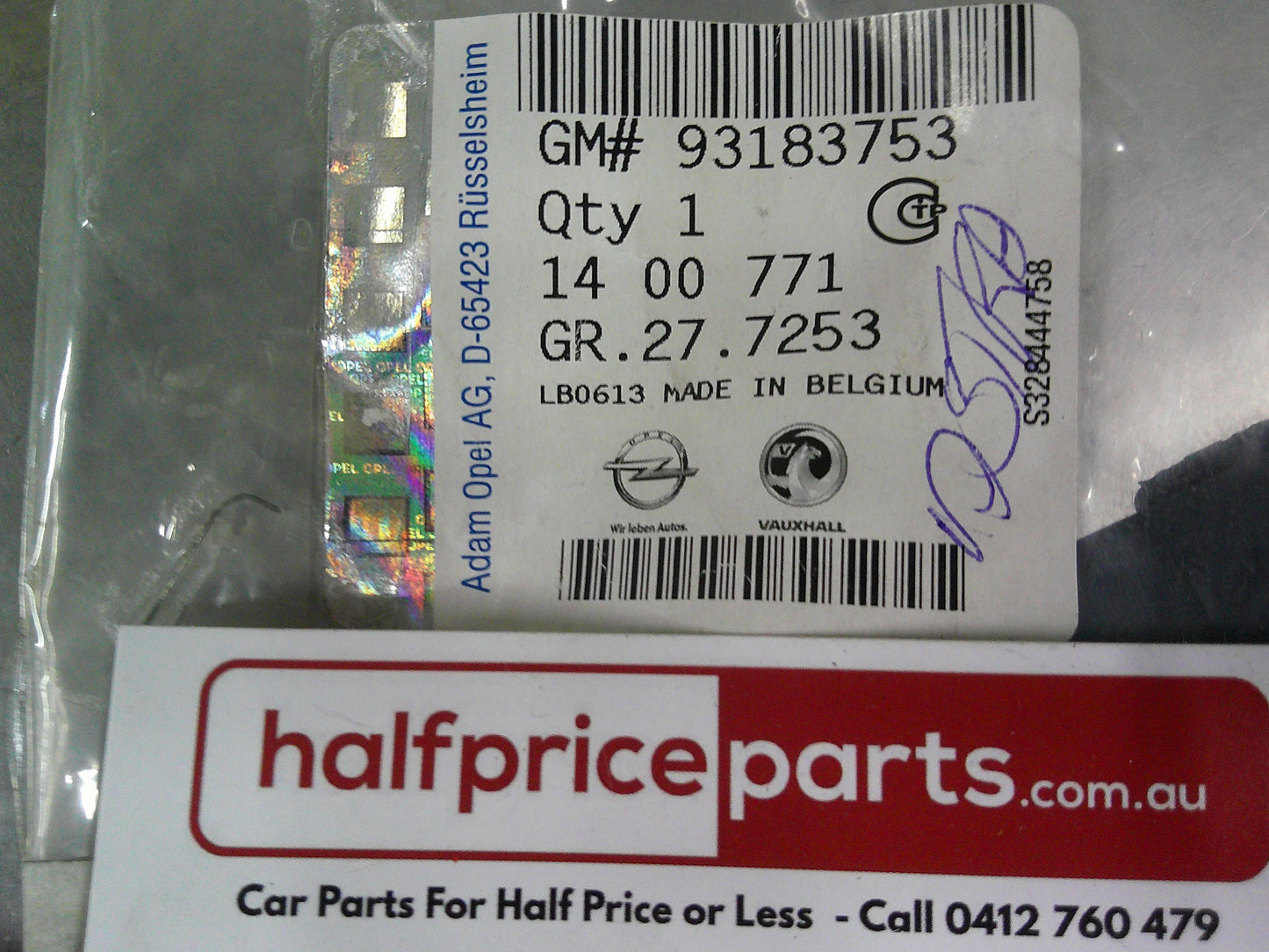 Holden Astra H Genuine Dark Grey Left Hand Front Bumper Headlight Washer Jet Lid New Part
