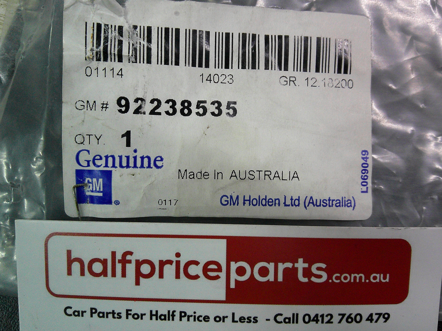 Holden VE/VF SSV Commodore Ute Genuine Tail Gate Badge New Part