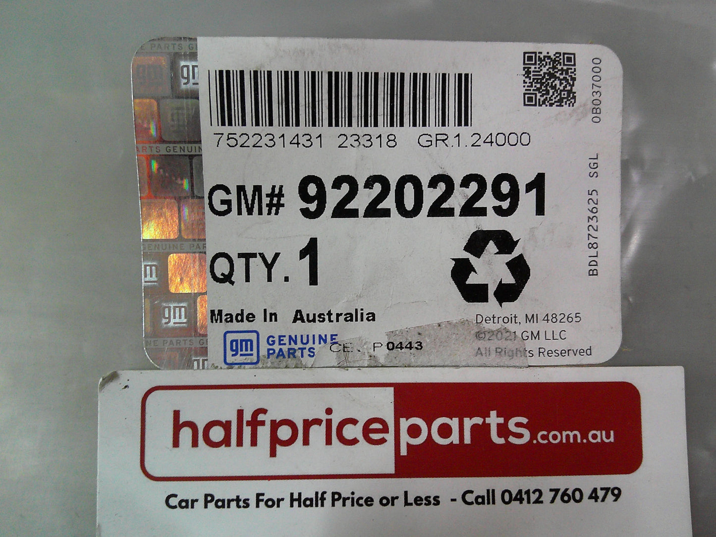 Holden VE/VF SS/SS-V/Commodore/Evoke/Sports Wagon Genuine Surge Tank Coolant Recovery Cap New Part