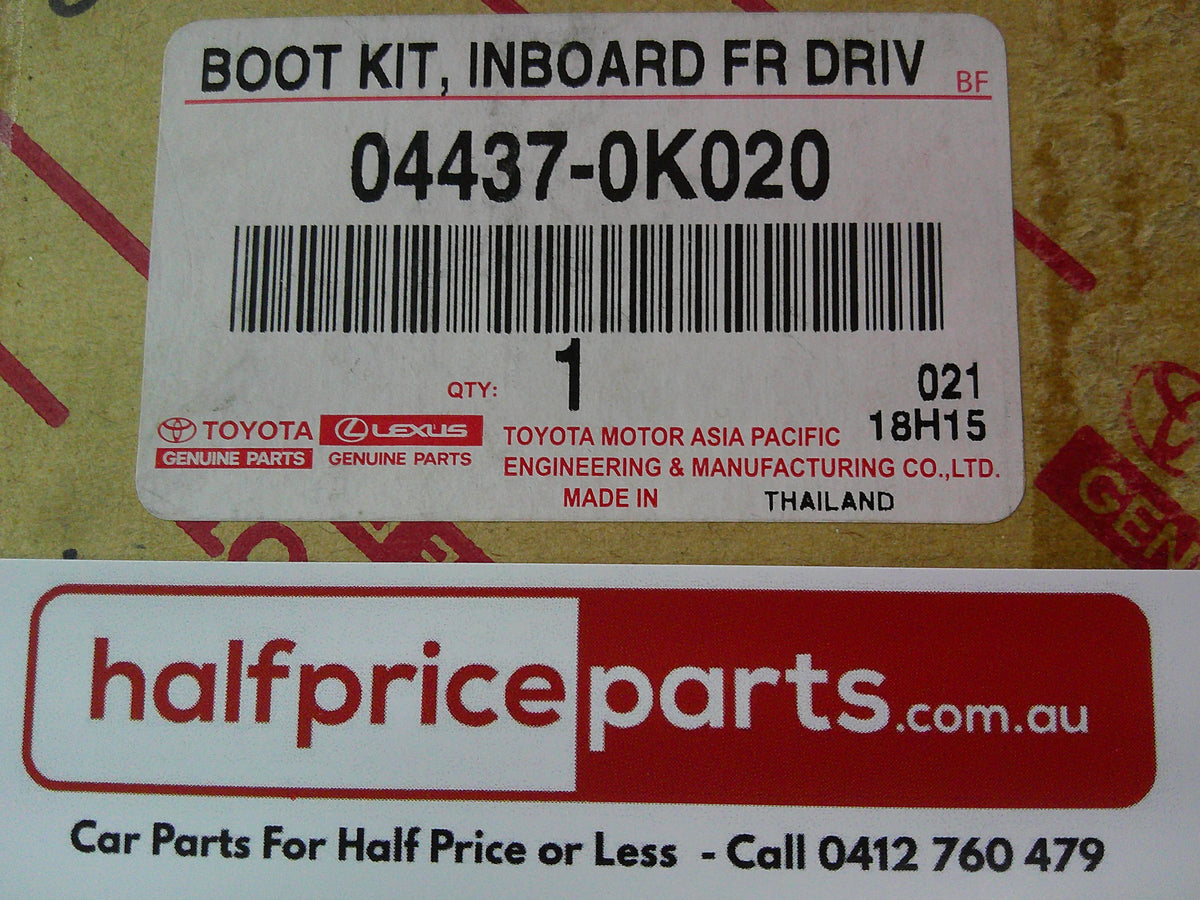 Toyota Hilux KUN25/26 Genuine Right Hand Frint Inner Side Driveshaft Inner Boot Kit New Part