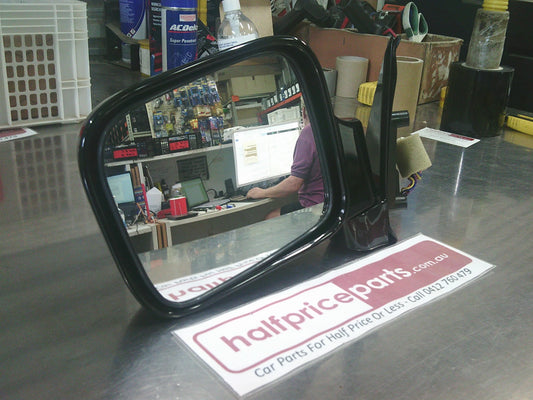 Holden Jackaroo Genuine Left Hand Electric Mirror Gloss Black Assembly New Part