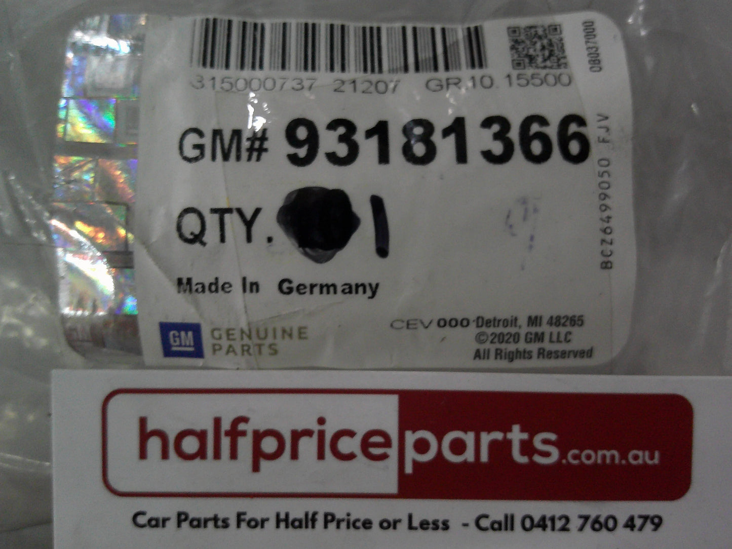 Holden AH Astra Genuine Rear Windshield Washer Pipe 9.5mm New Part