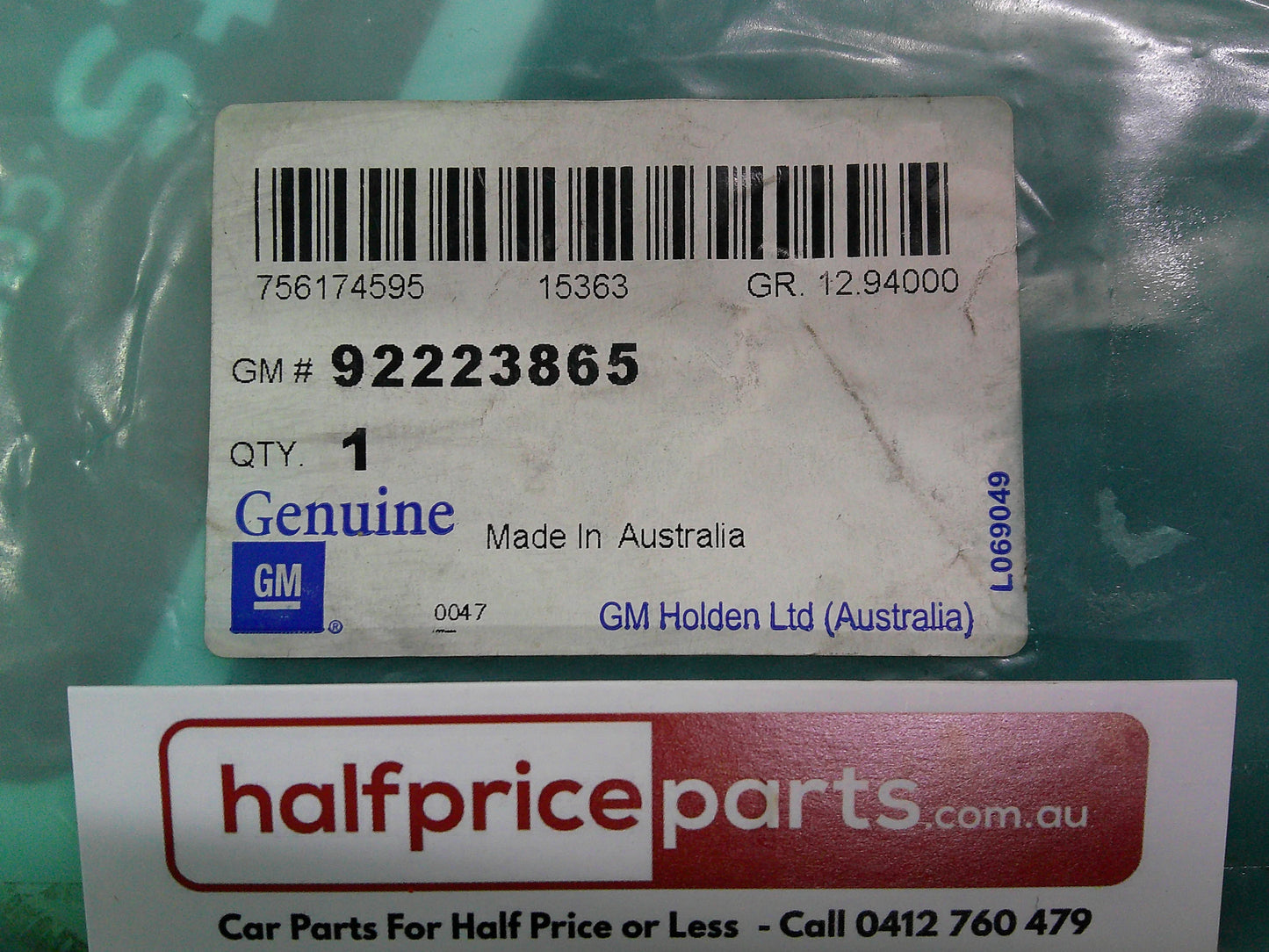 Holden VE/VF Commodore/WM/WN Statesman Genuine Right Rear Floor Outer Reinforcement Panel New Part