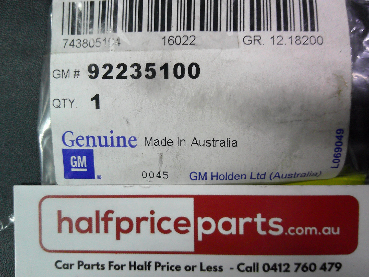 Holden VE Commodore Ute Genuine '3.6 SIDI' Tail Gate Emblem New Part