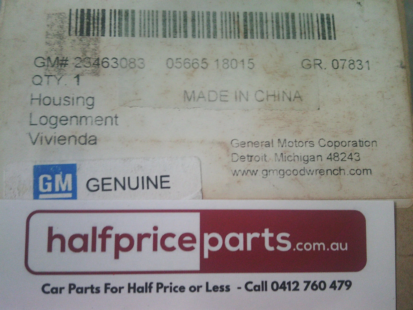 Holden Equinox Genuine Left Hand Front Park Assist Bracket New Part