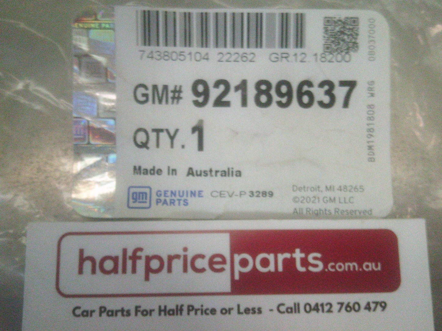 Holden VE Commodore SV6 Decal New Part