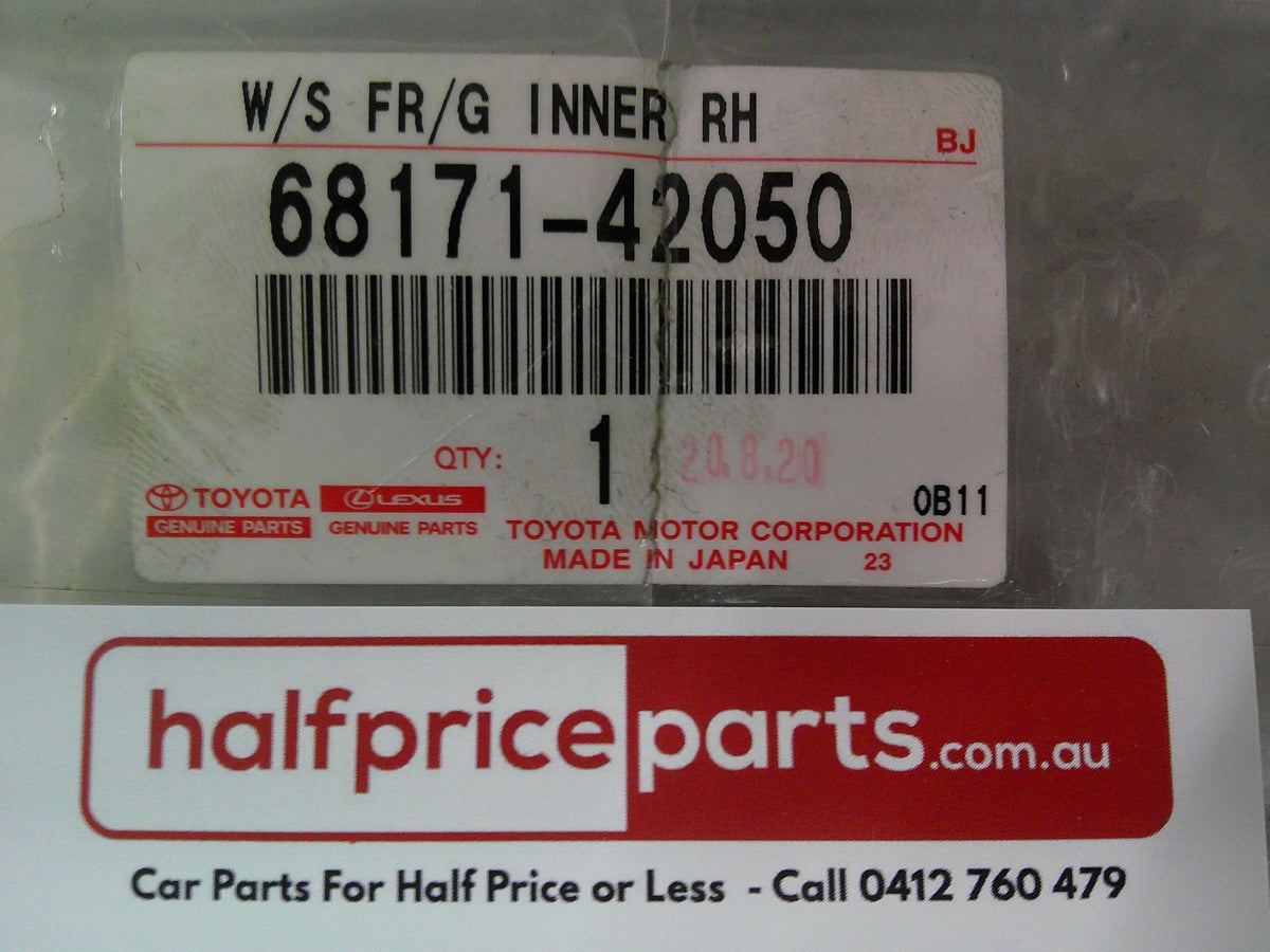 Toyota Rav4 Genuine Right Hand Front Inner Door Glass Weatherstrip New Part