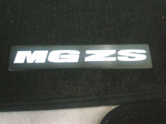 MG ZS Genuine Carpet Floor Mat Set 4 Front And Rear (Black White Decal) New Part