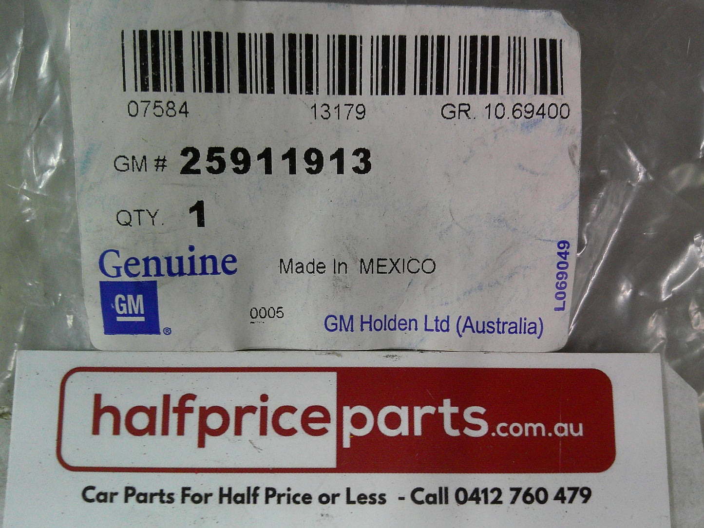 Holden Malibu Genuine Left Hand Rear Door Weather Strip New Part