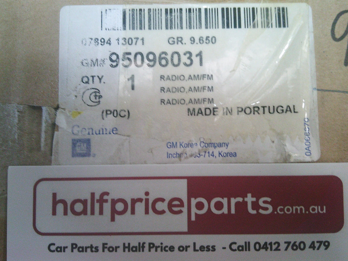 Holden CG Captiva Genuine Dash Radio Control Head Unit CD 6 Stacker New Part