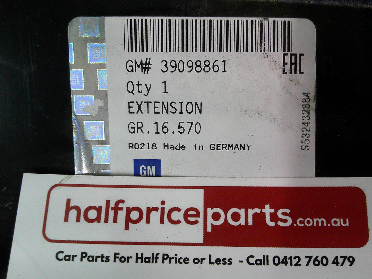 Holden ZB Commodore Sports Back Genuine Right Hand Rear Side Quarter Panel Inner Guard Extension New Part