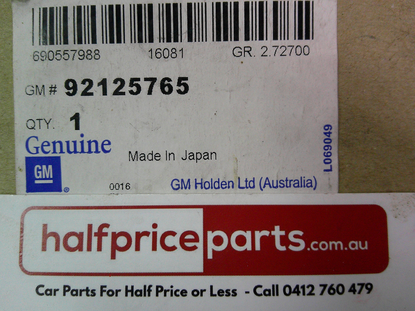 Holden YG Cruze/ Suzuki Ignis Genuine Left Hand Rear Tail Light New Part