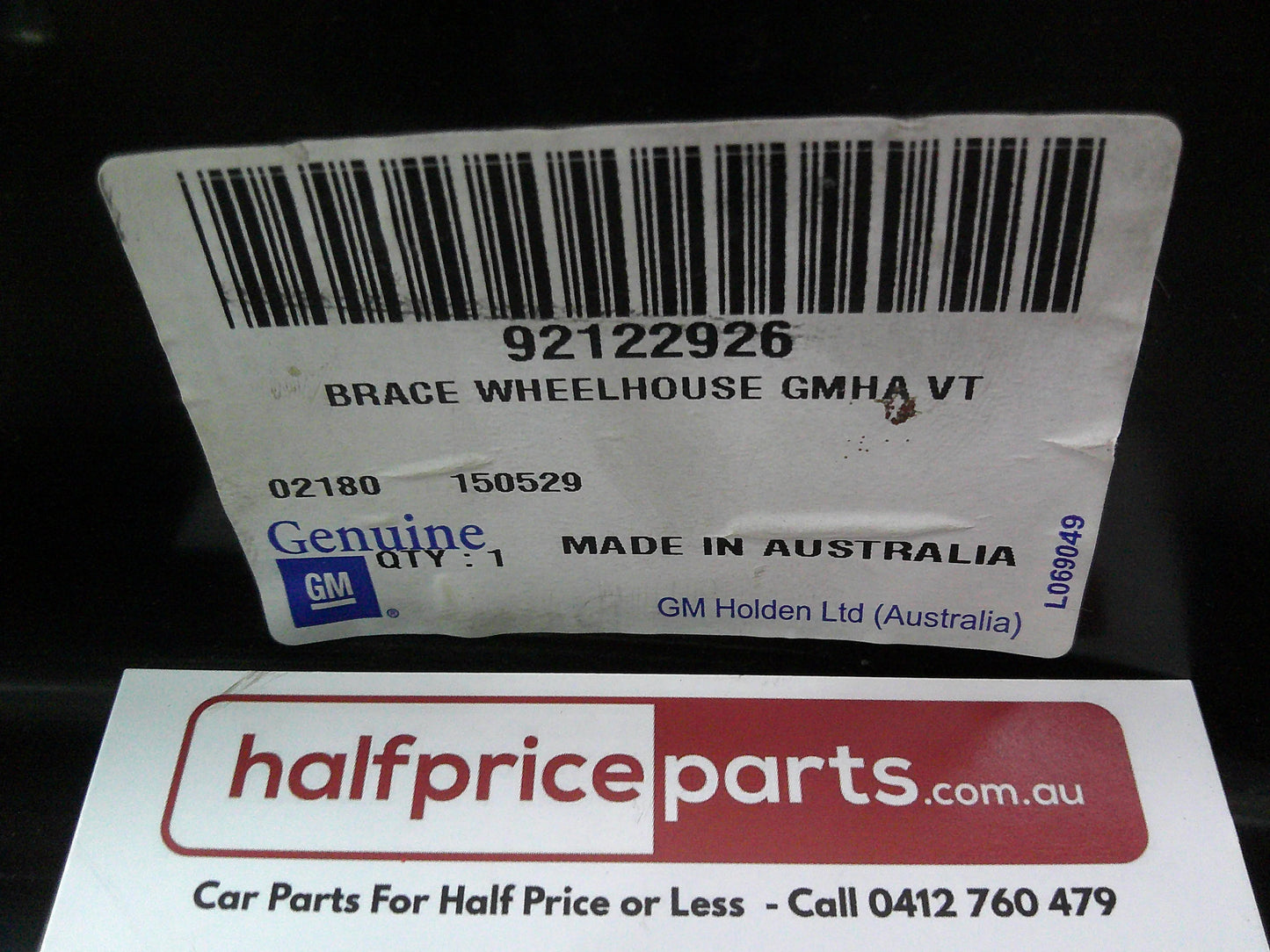 Holden VT/VX/VY/VZ Commodore Genuine Left Hand Front Inner Wheelhouse Brace New Part