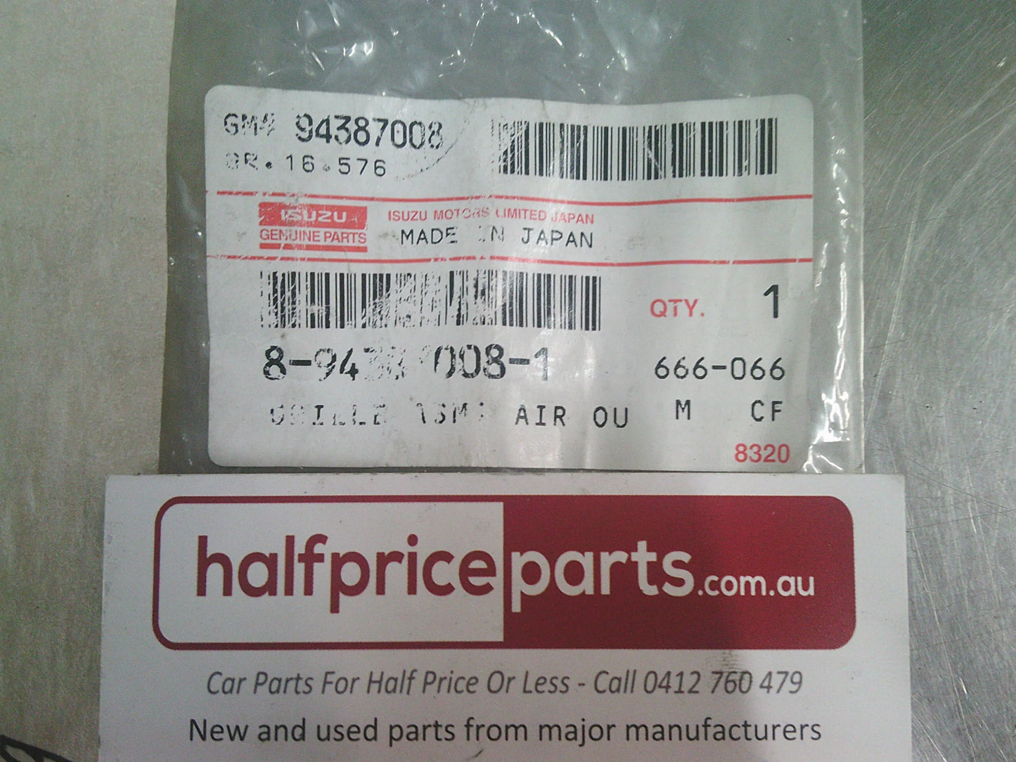 Holden TF Rodeo Genuine Right Hand Air Outlet Grille New Part