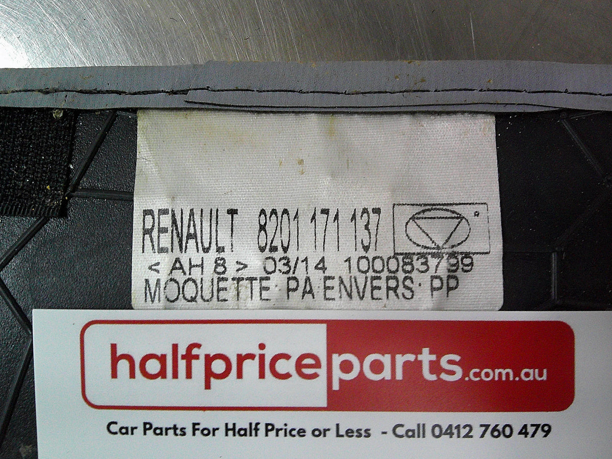 Renault Clio Black With Grey Trim Carpet Mats Set Of 4 NOS New Part