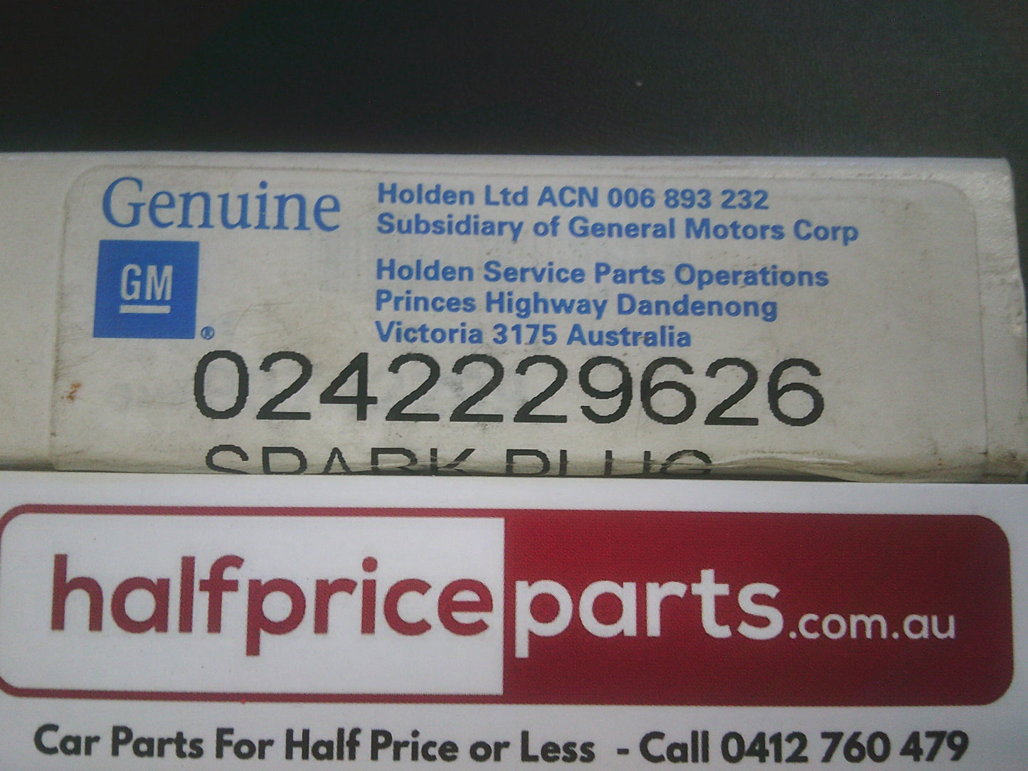 GM Genuine Spark Plug Suits Audi/Holden/Bentley/Chrysler/Daewoo/Daihatsu/Fiat/Ford/Great Wall/Honda/Land Rover/Mazda/Mercedes-Benz/MG/Mitsubishi/Nissan/Porsche/Proton/Renault/Rolls-Royce/Suzuki/Toyota/Volkswagen New Part