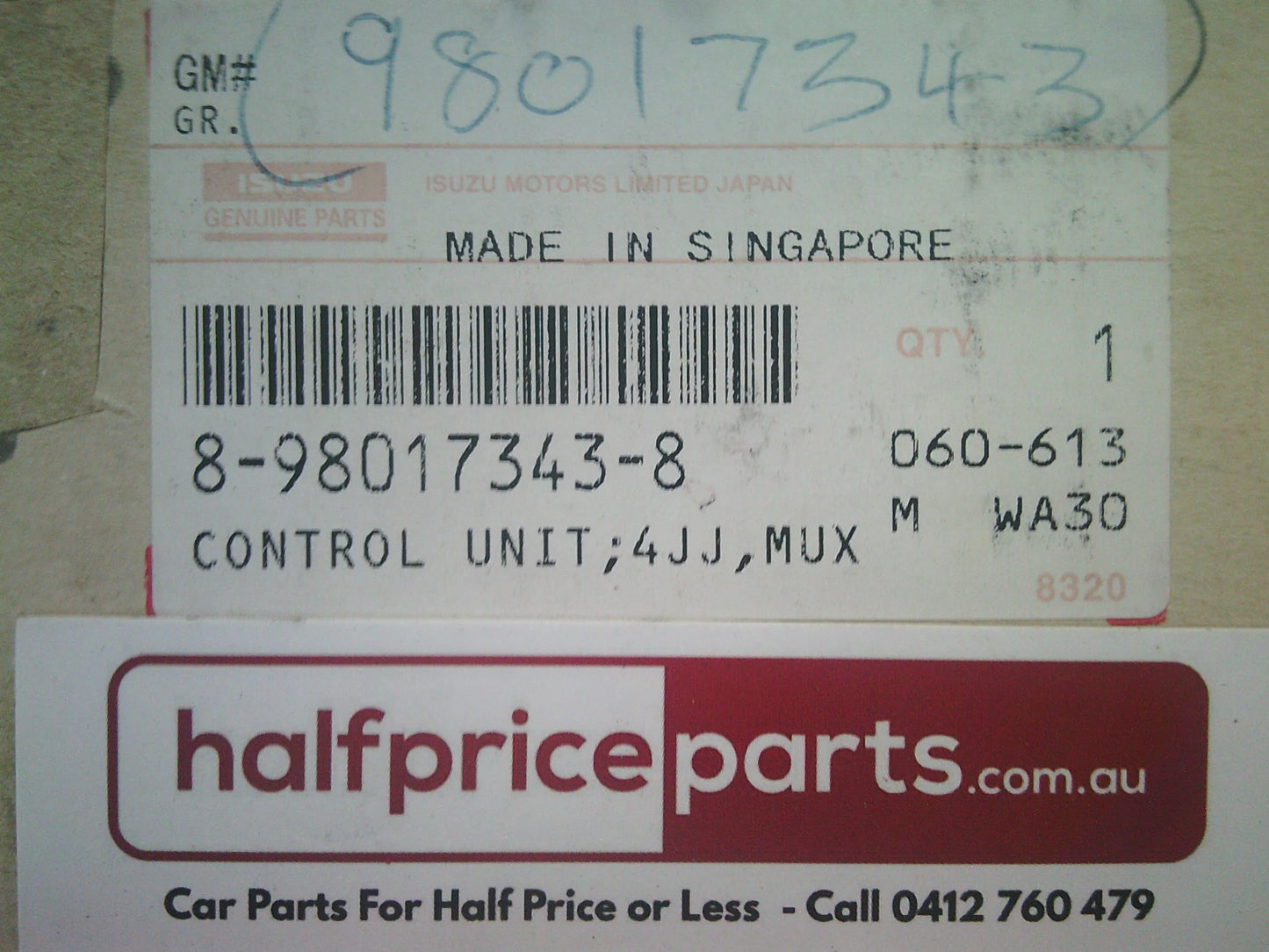 Holden RC Colorado Genuine Engine Control Module New Part