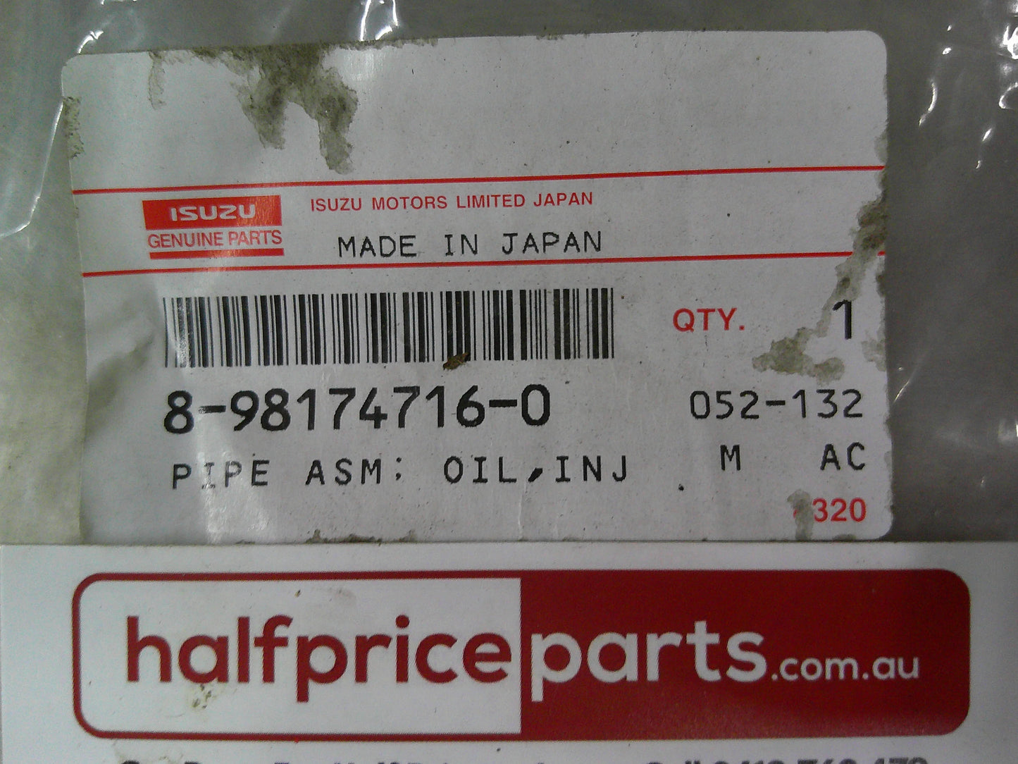 Isuzu 6HK1 Genuine Oil Assembly Oil Injection Pipe Line New Part