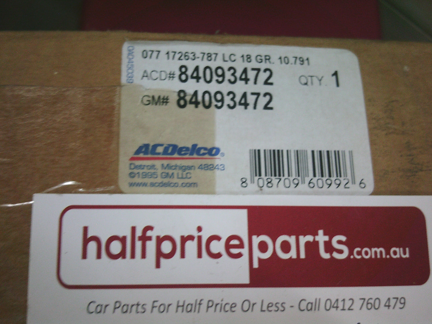 Holden Equinox Genuine Right Rear (Drivers) Window Regulator New