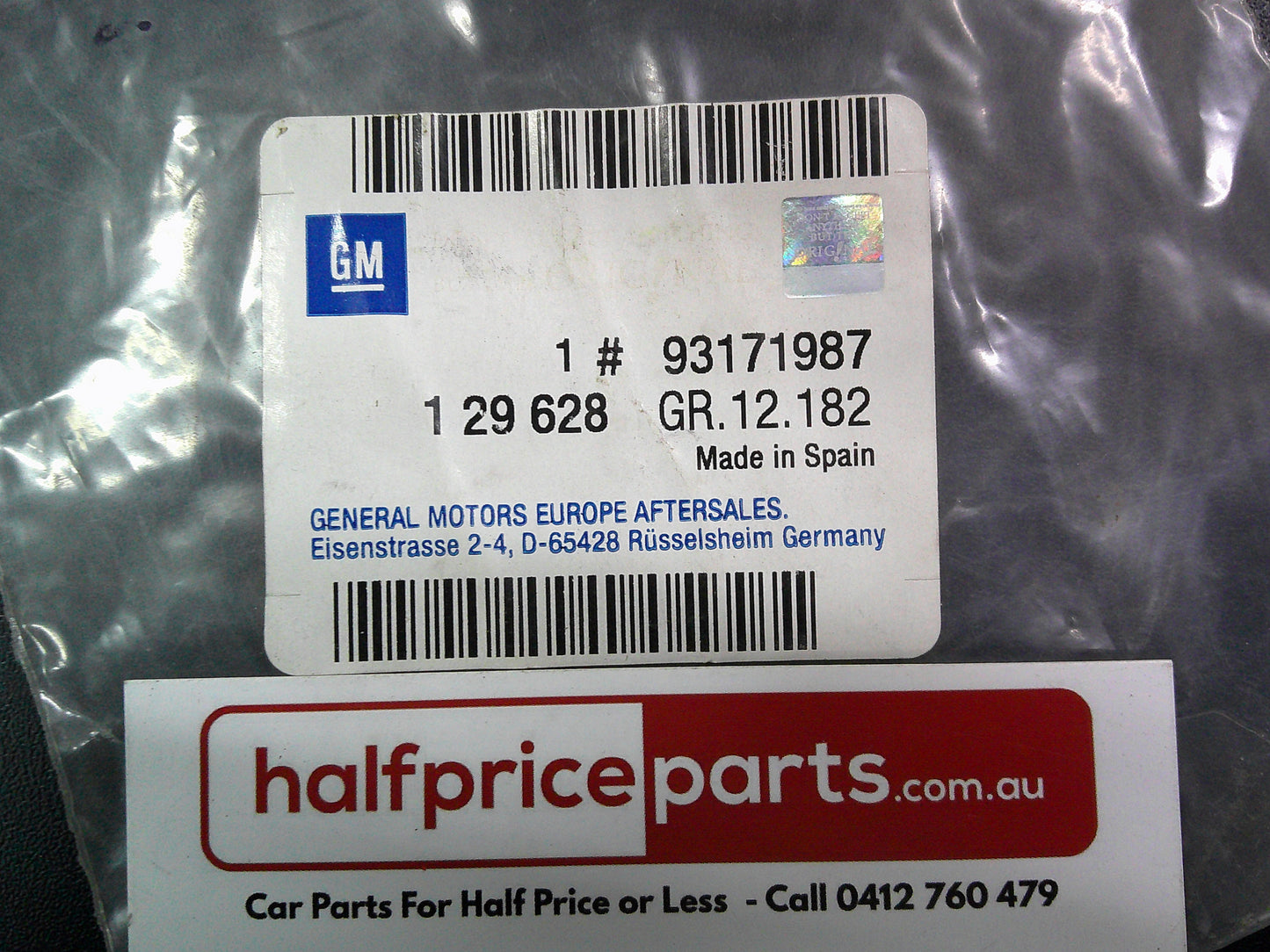 Holden Vectra C Genuine Tail Gate Emblem New Part