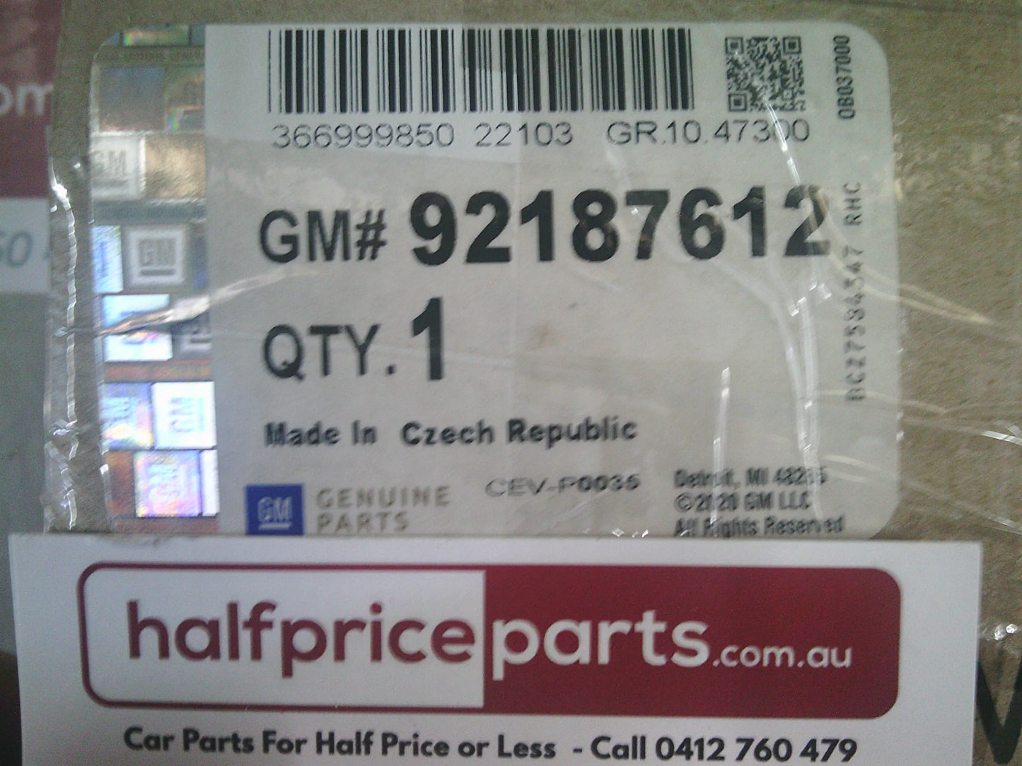Holden VT/VX/VY/VZ Commodore Genuine Left Hand Rear Door Lock And Actuator Assembly New Part