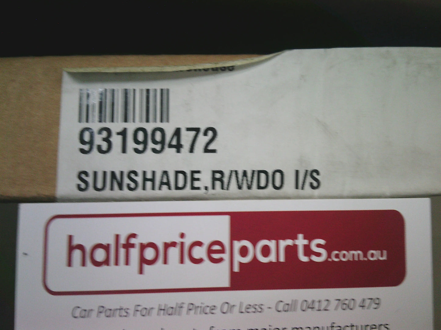 Holden CG5 Captiva Genuine Rear Window Sunshade (Set Of 4 Rear Window) New Part