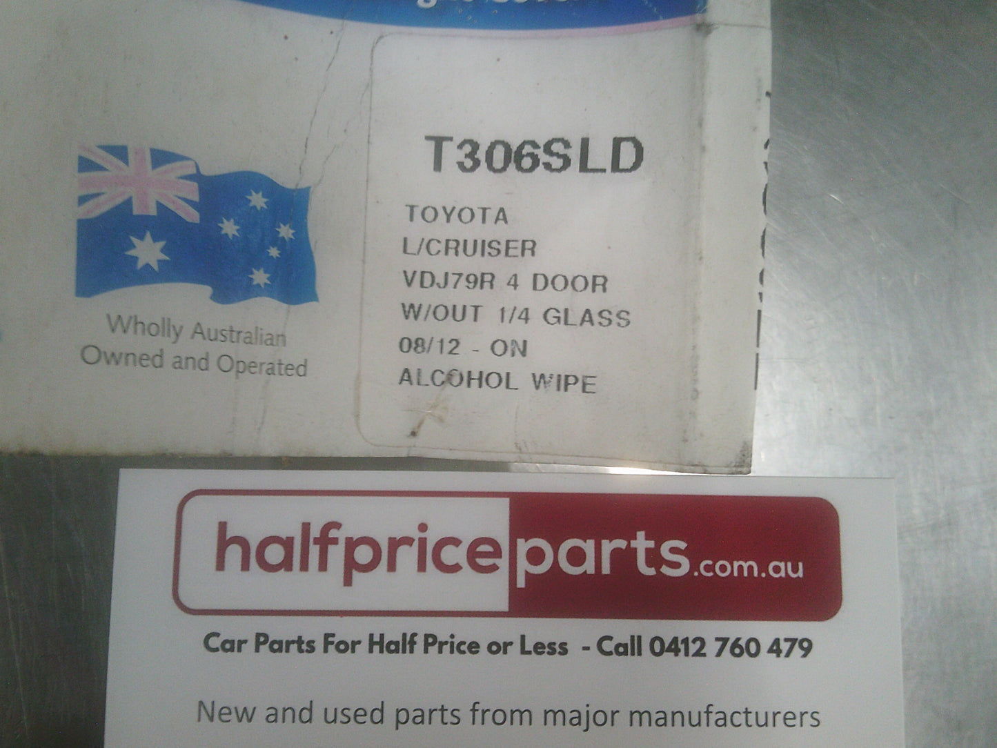 Protective Plastics Slimline Tinted Righthand Weather Shield Suits Toyota Landcruiser New Part