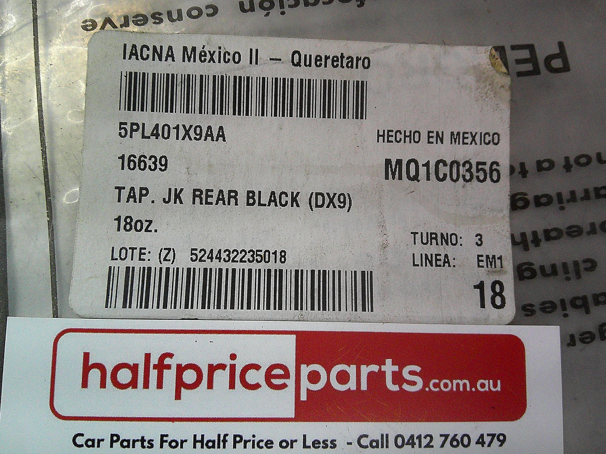 Jeep Wrangler JK Genuine Rear Carpet Floor Mat Set Of 2 Black New Part