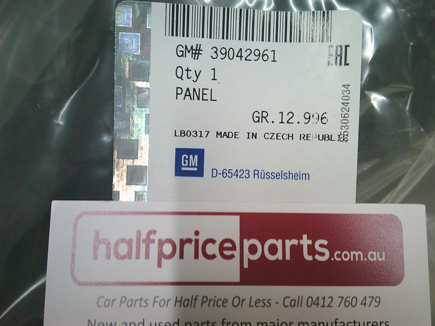 Holden Astra K Hatch Back Genuine Right Hand Rear Quarter Panel Trim (Boot Compartment Trim) New Part