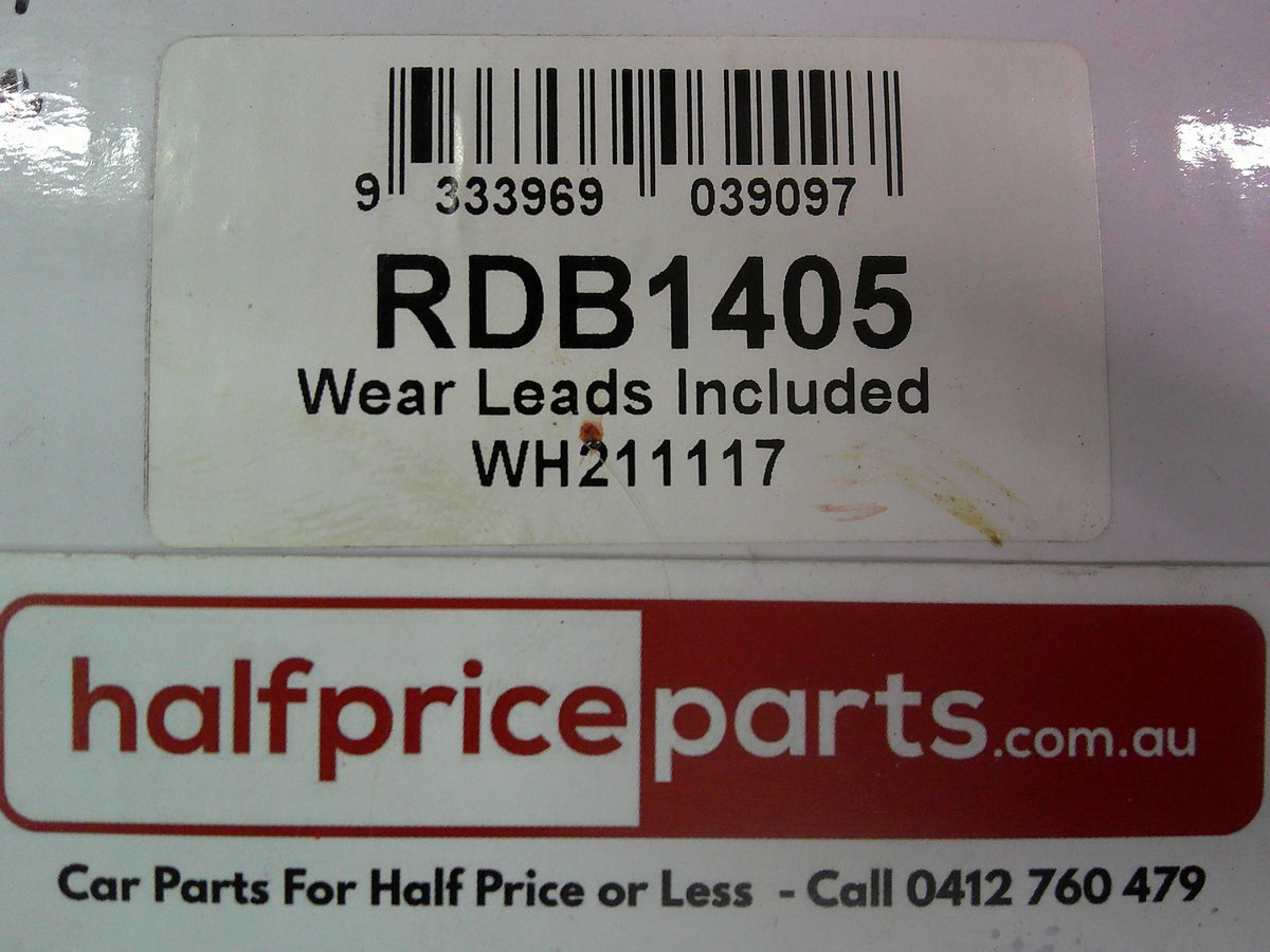 RDA Generation 3 Front Disc Brake Pad Set Suits VW/MG/Skoda New Part