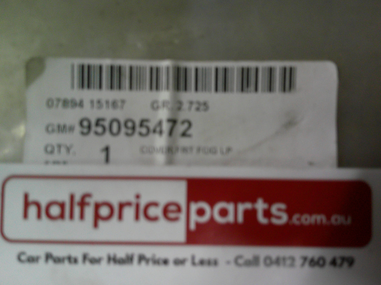 Holden Trax Genuine Left And Right Fog Light Cover (Sold As Pair) New Part